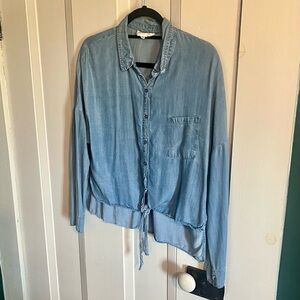 Casual Blue Denim Shirt